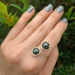 Load image into Gallery viewer, Hematite Adjustable Ring 8mm
