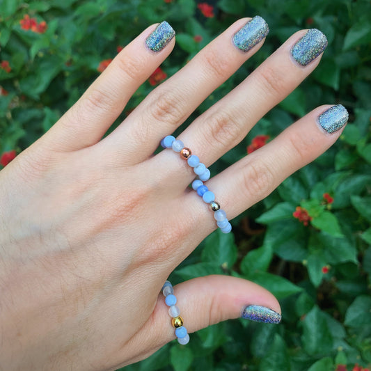 Blue Lace Agate Ring