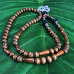 Load image into Gallery viewer, Wood, Hematite, Lava, and Dragon Necklace
