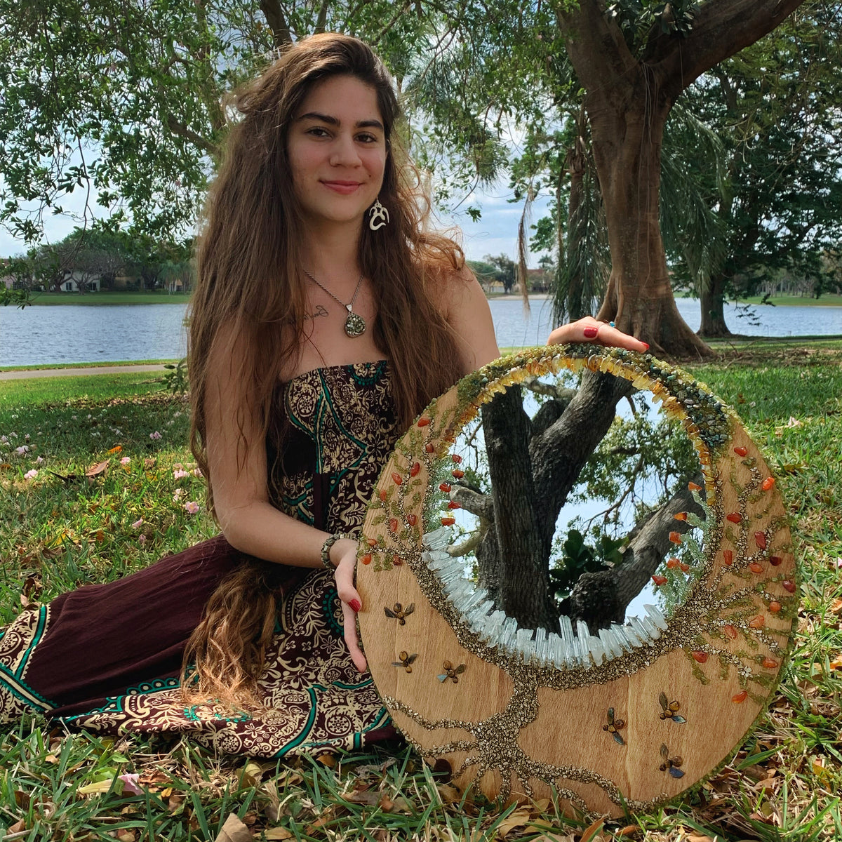 Earthy Earth Mirror (LOCAL PICK UP ONLY)