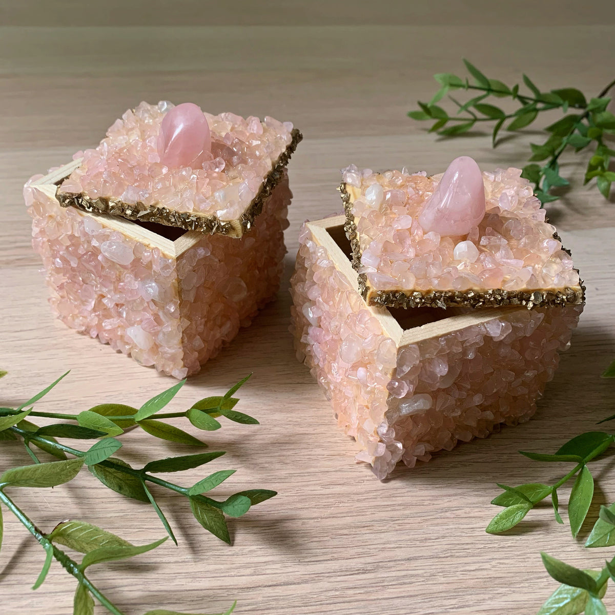 Mini Rose Quartz Box