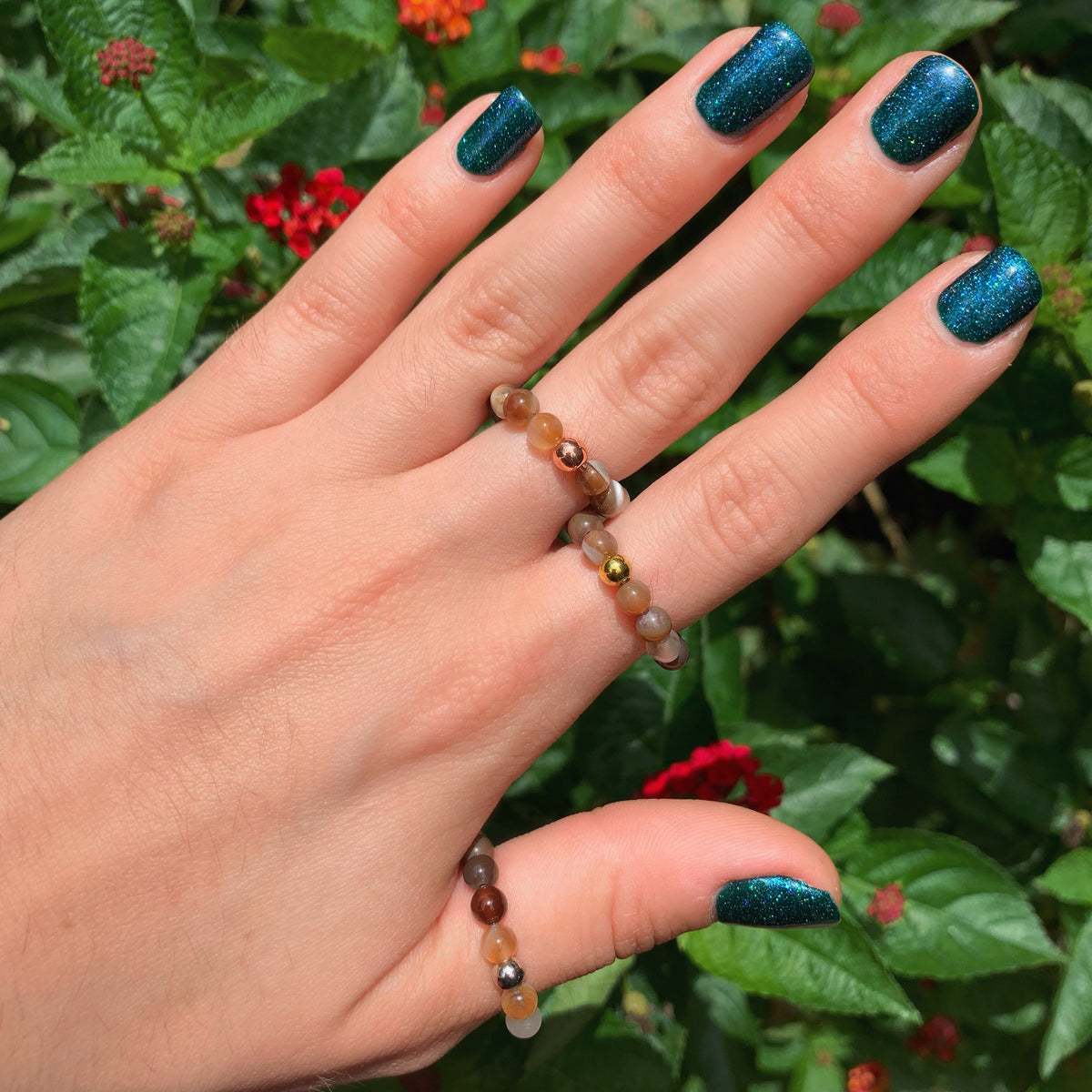 Natural Agate Ring