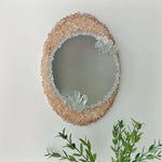 Load image into Gallery viewer, Oval Rose Quartz Mirror
