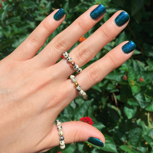 Dalmatian Jasper Ring