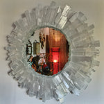 Load image into Gallery viewer, Round Selenite, Quartz &amp; Moonstone Mirror (In person shopping only)
