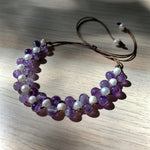 Load image into Gallery viewer, Amethyst &amp; Freshwater Pearl Anklet
