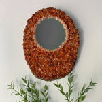 Load image into Gallery viewer, Oval Carnelian &amp; Sunstone Mirror
