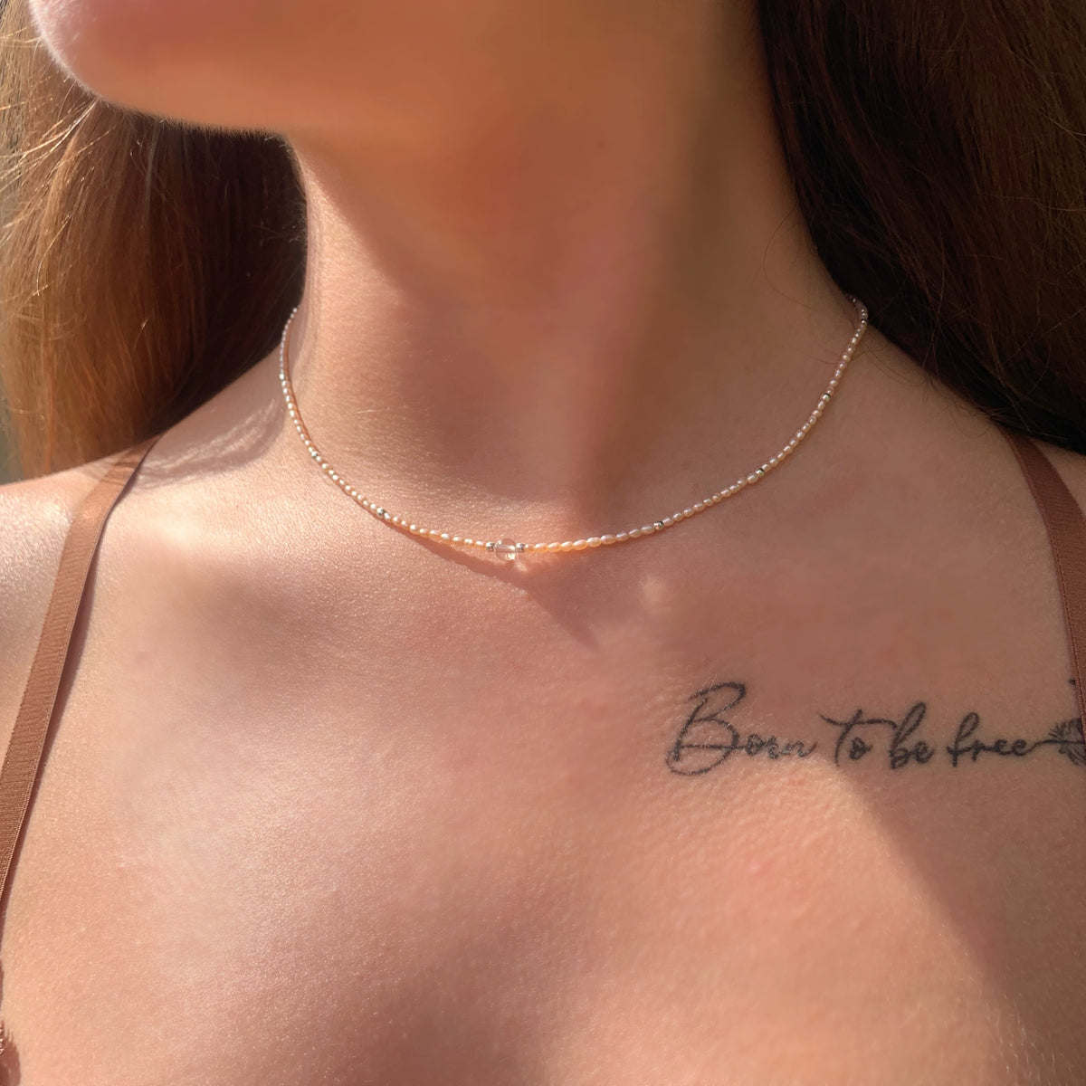 Freshwater Pearl & Clear Quartz Necklace