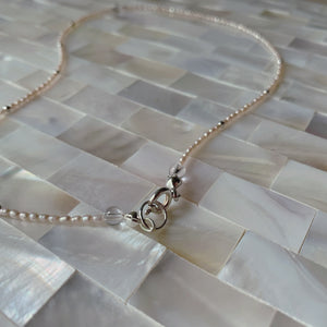 Freshwater Pearl & Clear Quartz Necklace