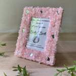 Load image into Gallery viewer, 4x6 Rose Quartz &amp; Mirrors Picture Frame
