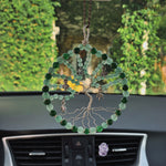 Load image into Gallery viewer, Jade &amp; Aventurine - Tree of Life Car Hanger
