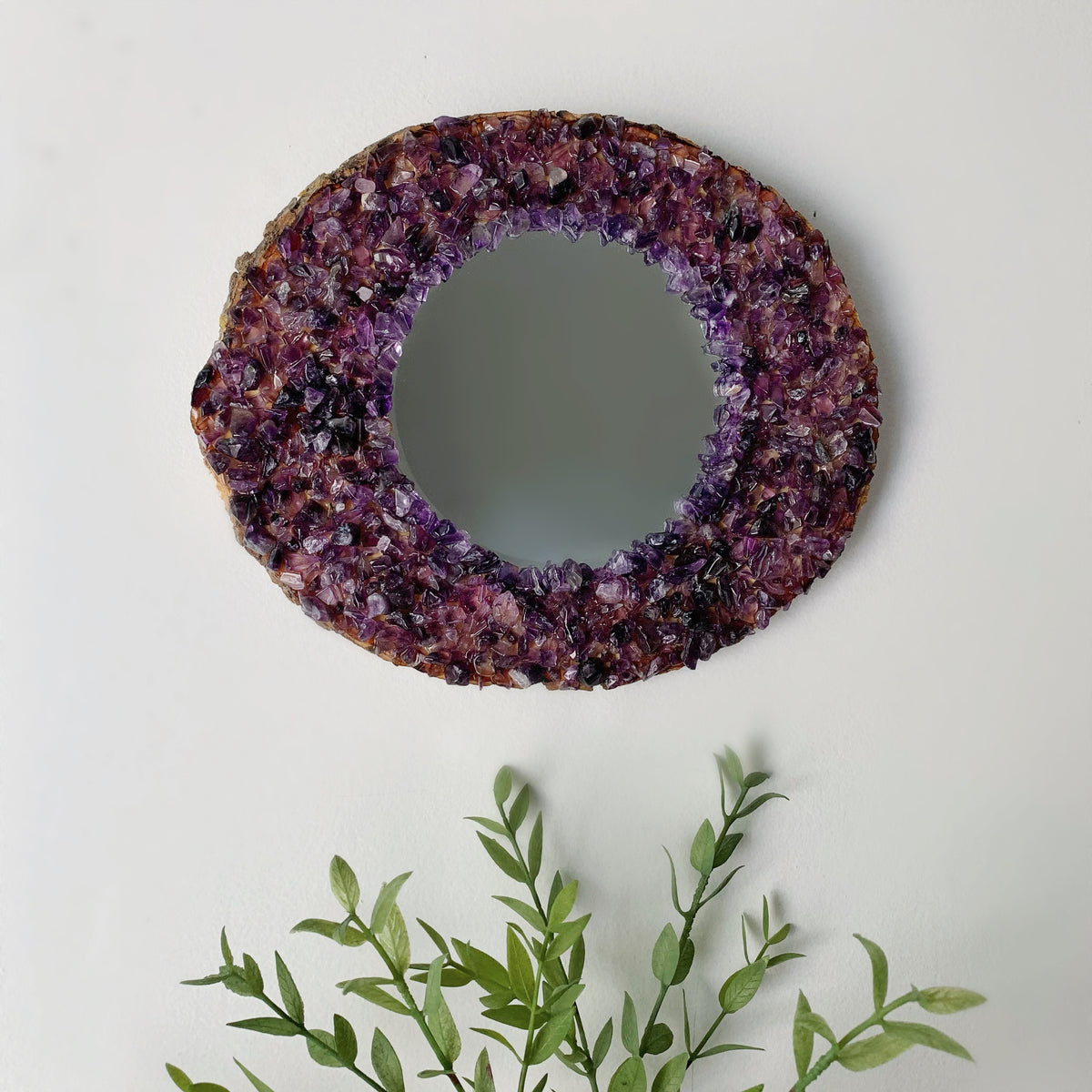 Oval Amethyst Mirror #2