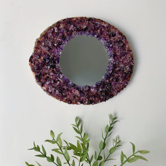 Oval Amethyst Mirror #2