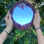 Load image into Gallery viewer, Oval Amethyst Mirror
