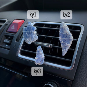 Blue Kyanite Car Clip