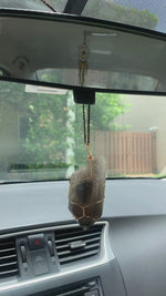 Load and play video in Gallery viewer, Smoky Quartz &amp; Tektite Car Hanger

