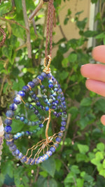 Load and play video in Gallery viewer, Lapis Lazuli &amp; Azurite - Tree of Life Car Hanger
