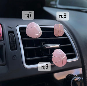 Rose Quartz Car Clip
